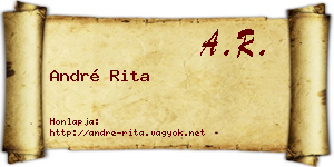 André Rita névjegykártya